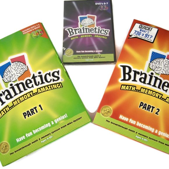 Brainetics Breakthrough Math And Memory System New Part 1 and Part 2 - Picture 1 of 6